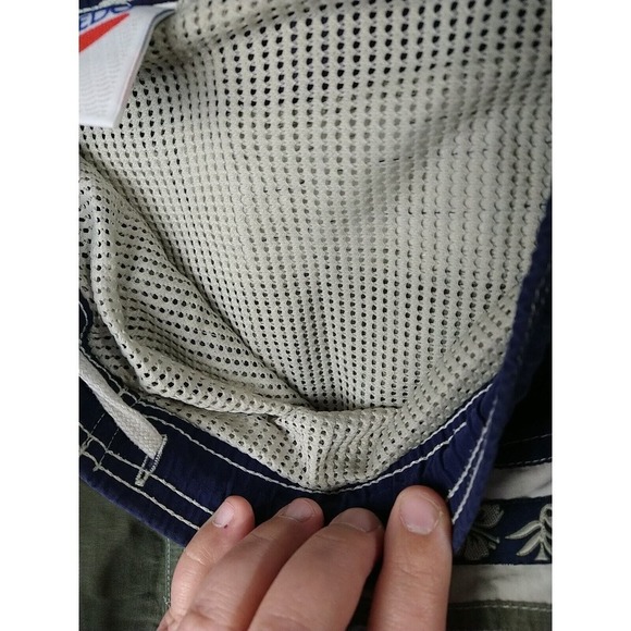 $ Speedo Men's Cargo Mesh Lined Drawstring Close Swim Trunks Size XL* - Picture 7 of 10